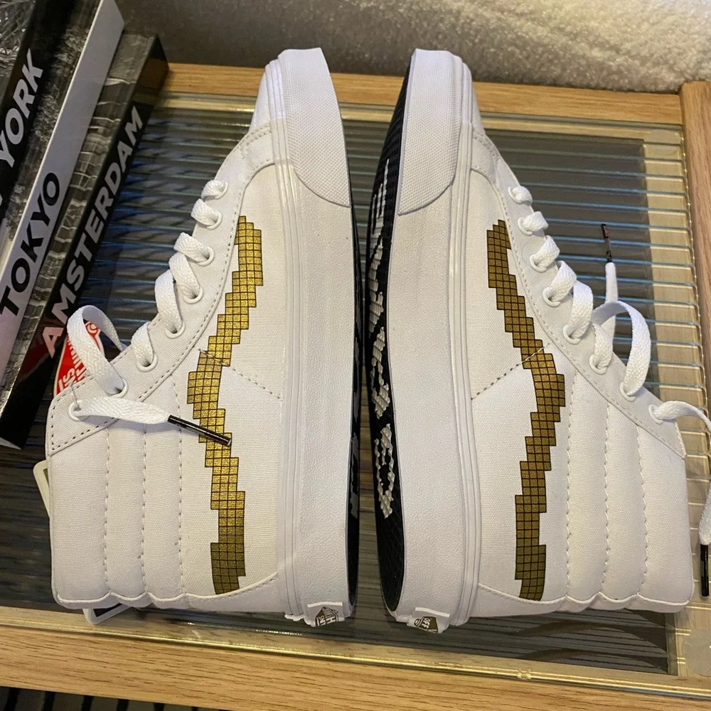 Women’s Vans Sk8-HI Slim Nintendo Console/Gold Sneakers size 7.5 - Picture 9 of 9
